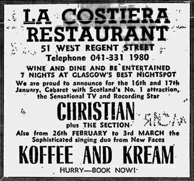 La Costiera advert 1978